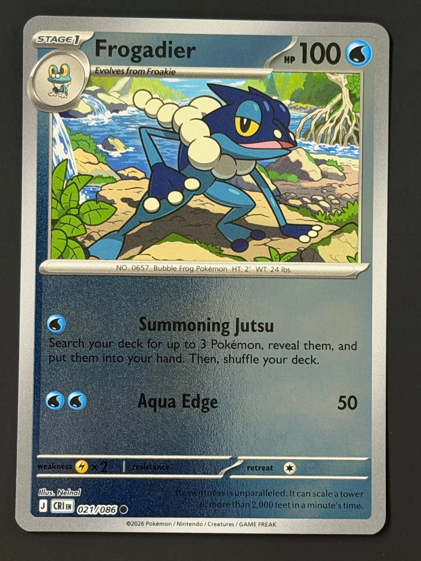 021/086 Frogadier - Pokémon Chaos Rising Common Reverse