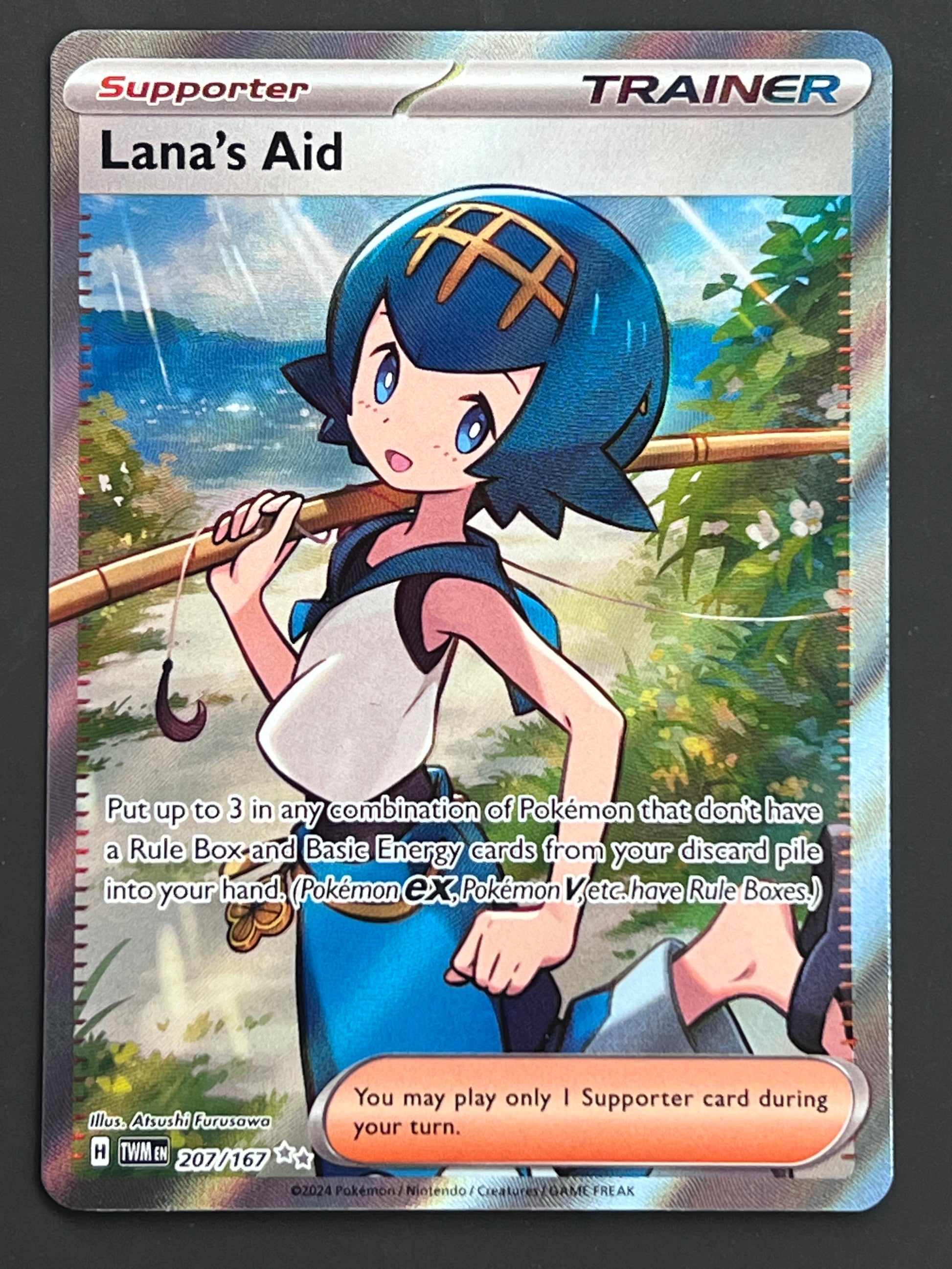 207/167 Lana's Aid - Pokmon Twilight Masquerade Ultra Rare Jarvvos 207/167 Lana's Aid - Pokmon Twilight Masquerade Ultra Rare Jarvvos