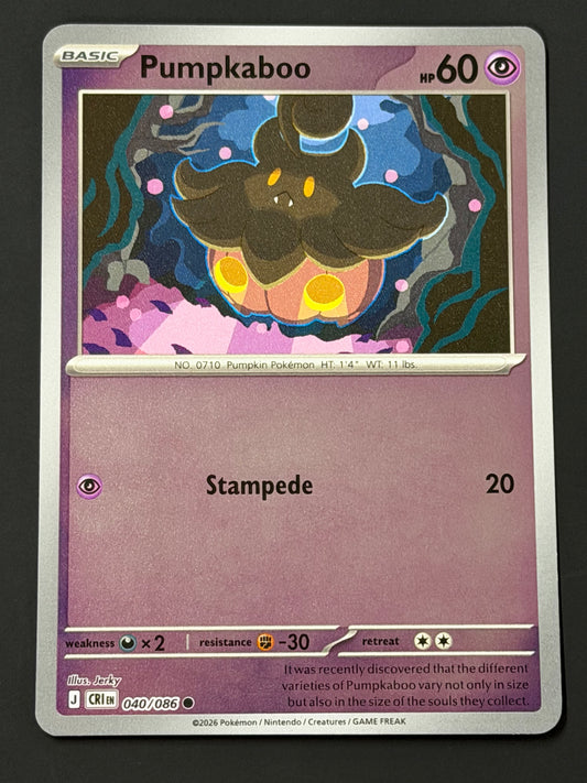 040/086 Pumpkaboo - Pokémon Chaos Rising Common Reverse
