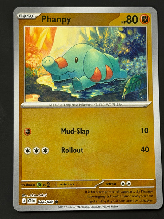 044/086 Phanpy - Pokémon Chaos Rising Common Reverse