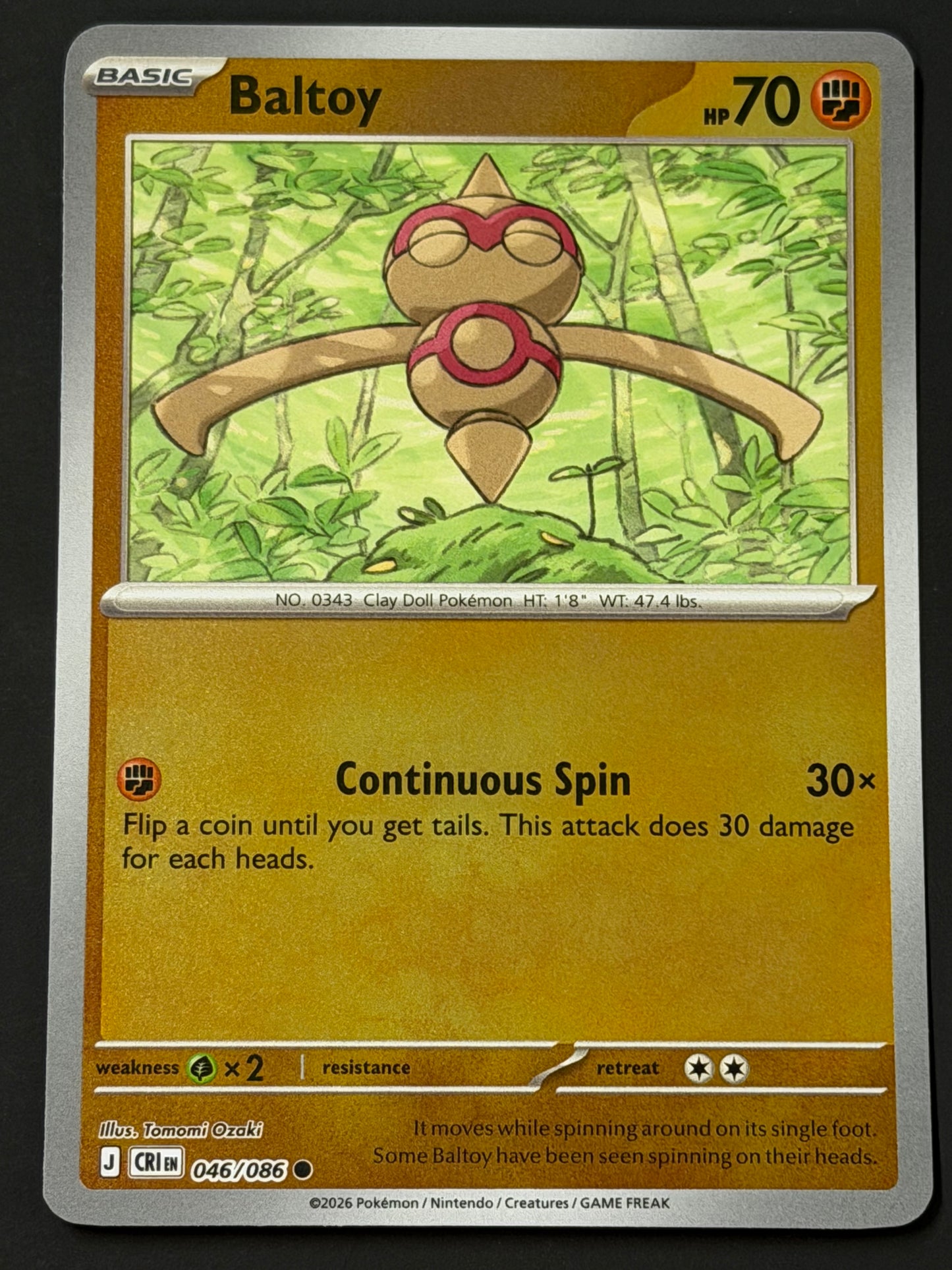 046/086 Baltoy - Pokémon Chaos Rising Common Reverse