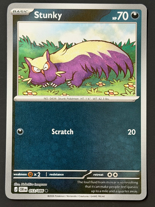 053/086 Stunky - Pokémon Chaos Rising Common Reverse