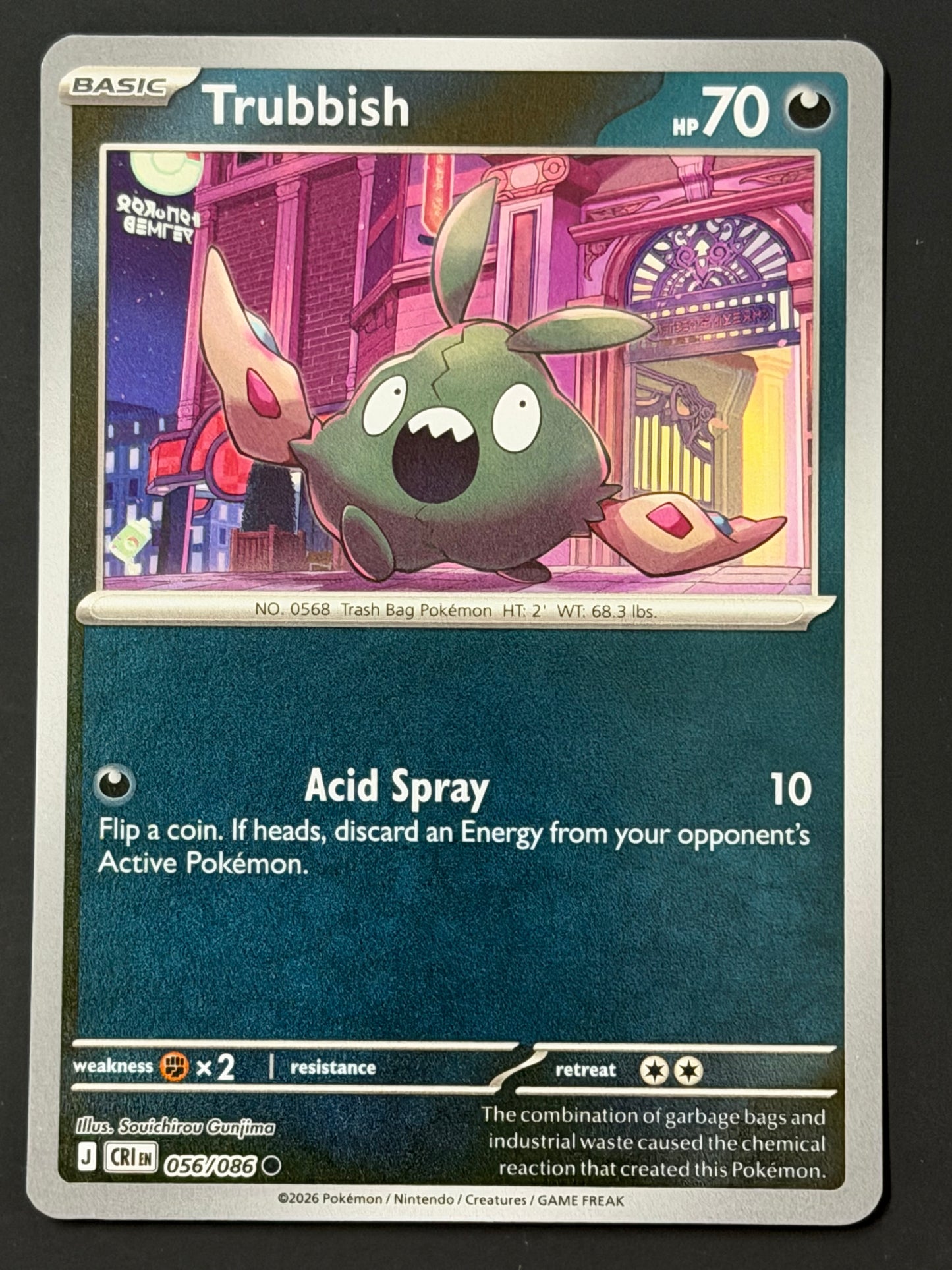 056/086 Trubbish - Pokémon Chaos Rising Common Reverse