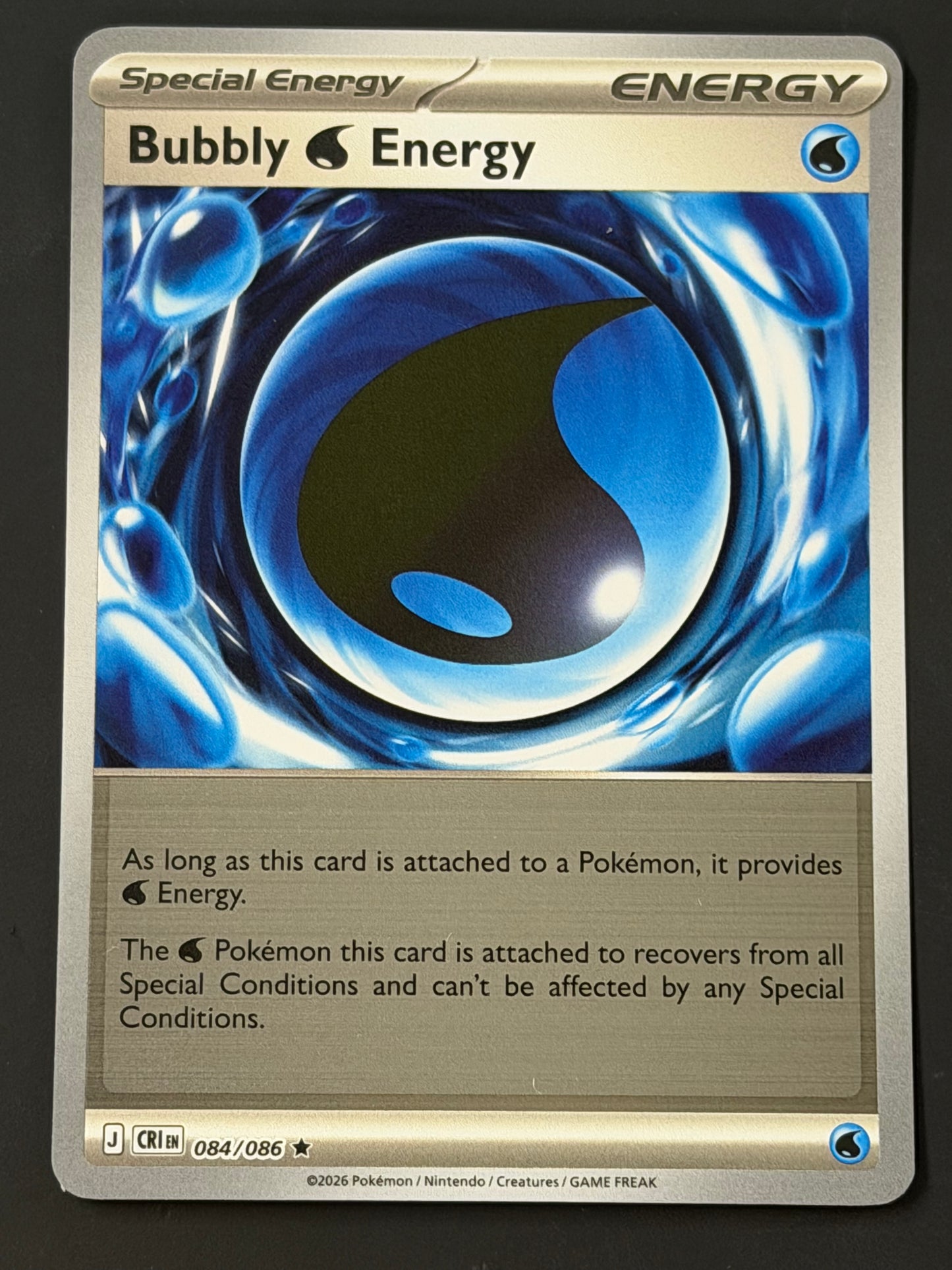 084/086 Bubbly Energy - Pokémon Chaos Rising Rare Reverse