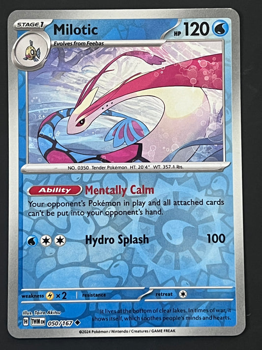 050/167 Milotic - Pokémon Twilight Masquerade Uncommon Reverse