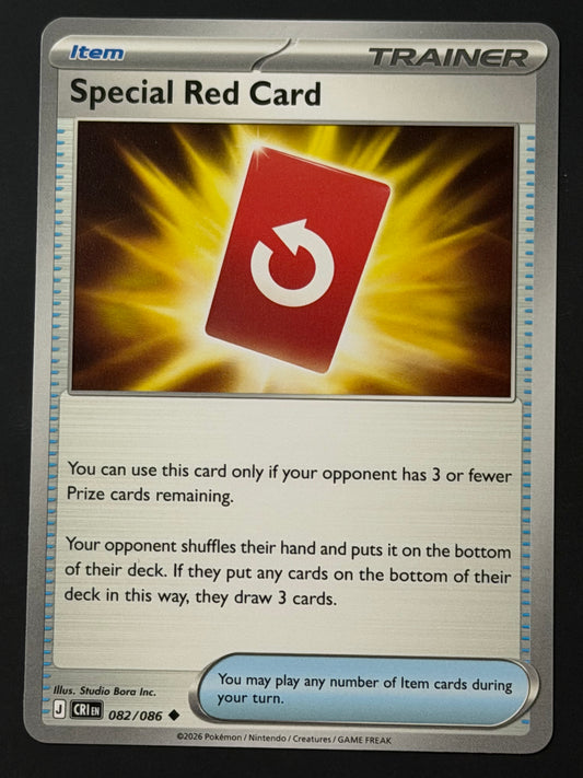 082/086 Special Red Card - Pokémon Chaos Rising Uncommon