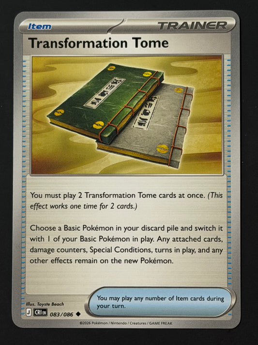 083/086 Transformative Tome - Pokémon Chaos Rising Uncommon
