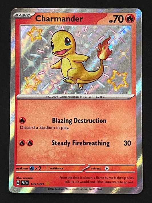 109/091 Charmander - Pokémon Paldean Fates Shiny Rare