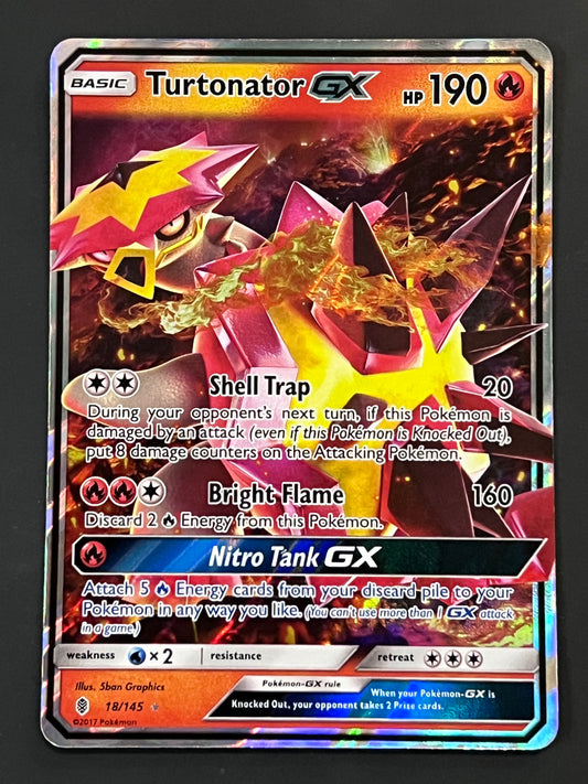 018/145 Turtonator Gx - Pokémon Guardians Rising Ultra Rare