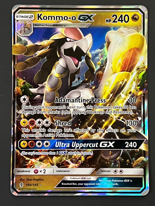 100/145 Kommo-o Gx - Pokémon Guardians Rising Ultra Rare