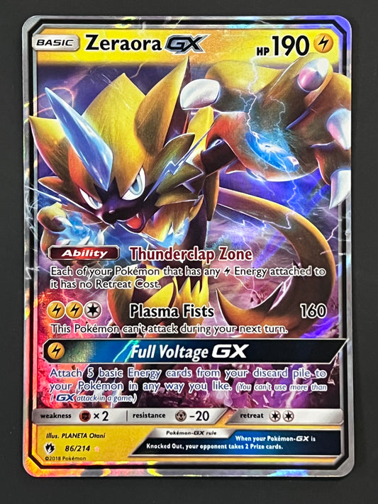 086/214 Zeraora Gx - Pokémon Lost Thunder Ultra Rare