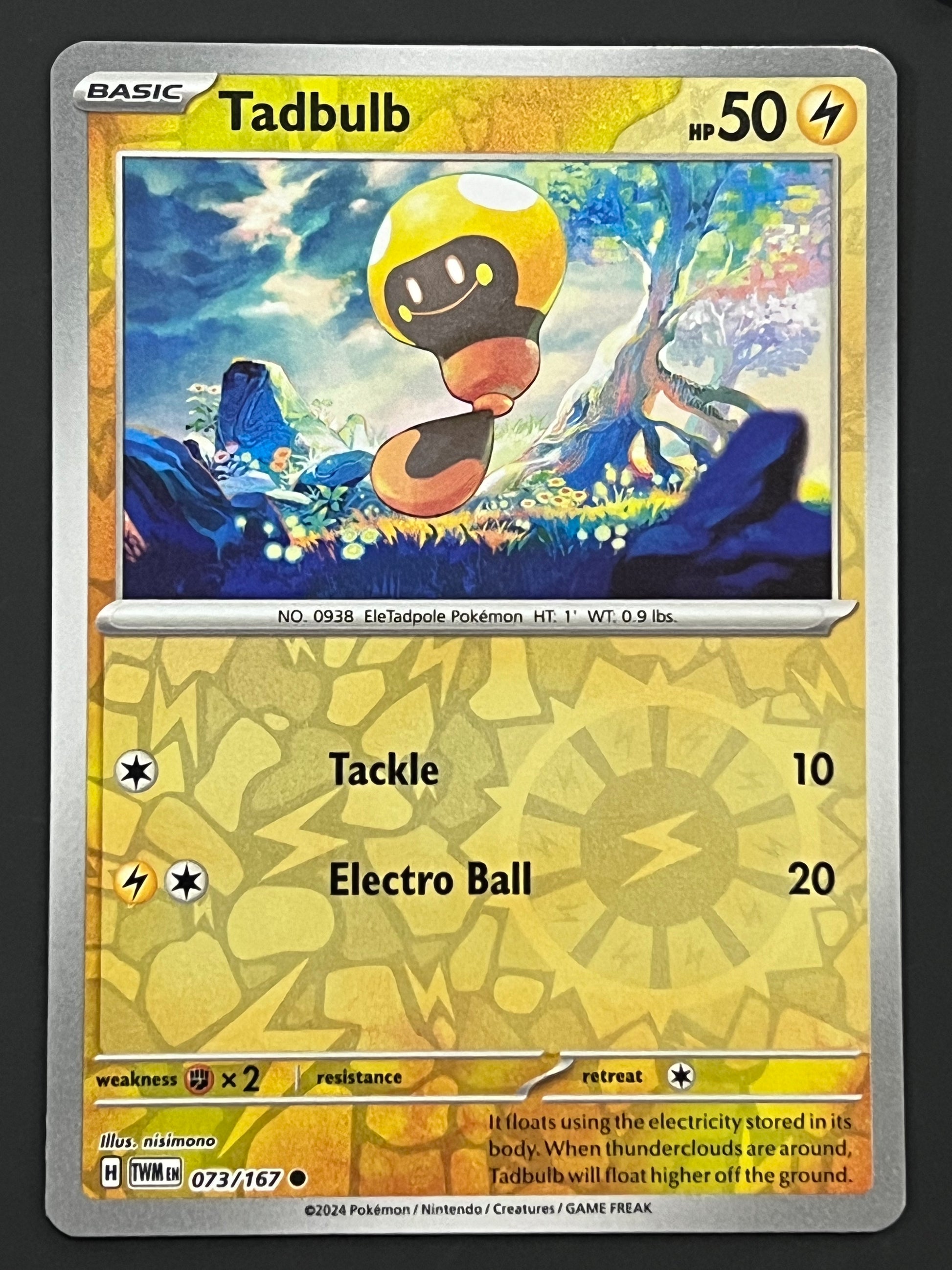 073/167 Tadbulb - Pokmon Twilight Masquerade Common Reverse Jarvvos 073/167 Tadbulb - Pokmon Twilight Masquerade Common Reverse Jarvvos