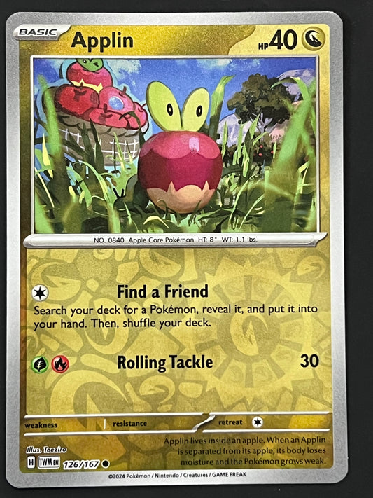 126/167 Applin - Pokémon Twilight Masquerade Common Reverse