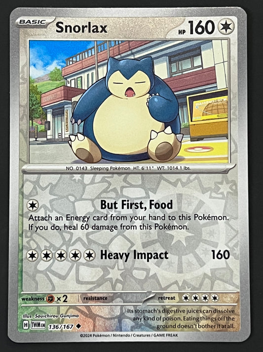 136/167 Snorlax - Pokémon Twilight Masquerade Uncommon Reverse