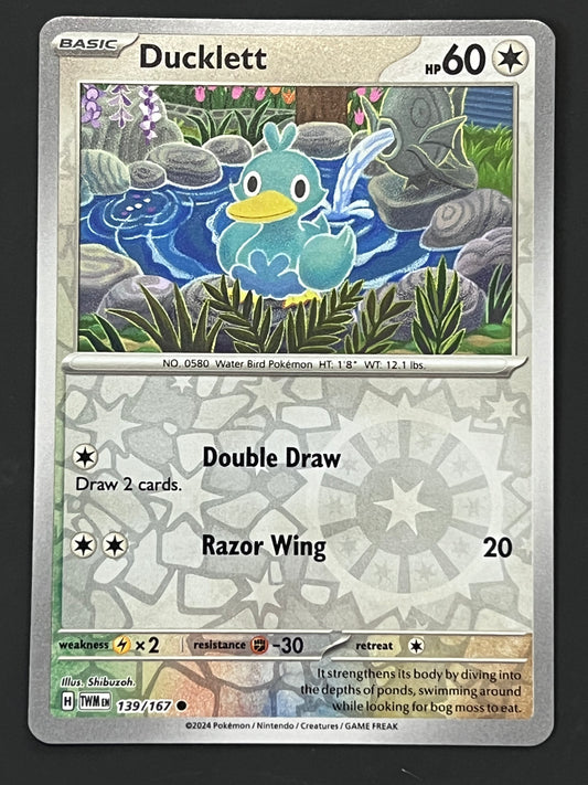 139/167 Ducklett - Pokémon Twilight Masquerade Common Reverse