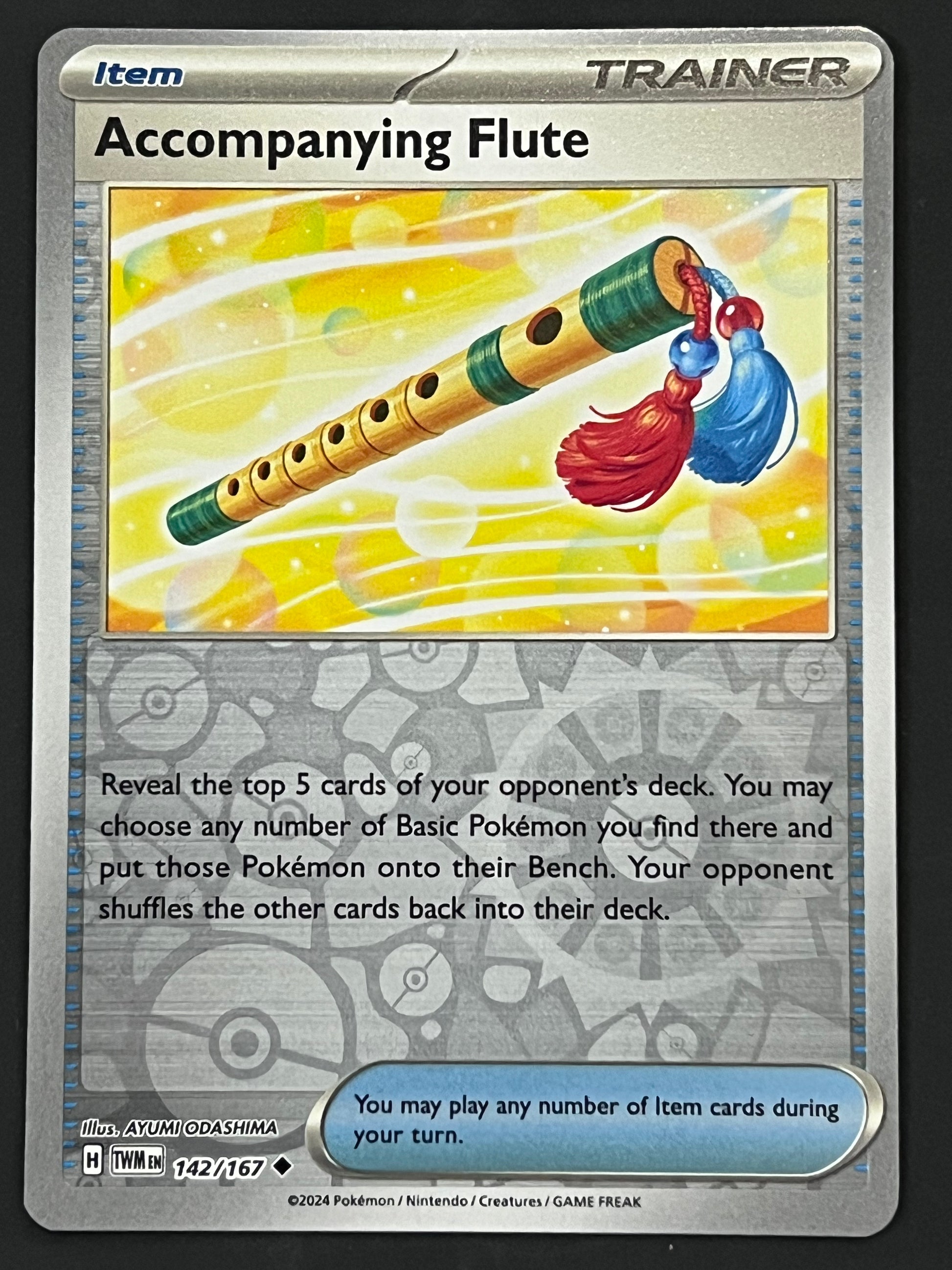 pokemon flute card #86 Pokemon Base Set (You cant play Pokemon Flute if your opponents Bench is full.) Pokmon TCG Pokemon Flute Trainer