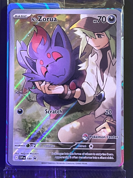 SVP189 N’s Zoroark (SEALED) - PC Stamped Black Star Promo