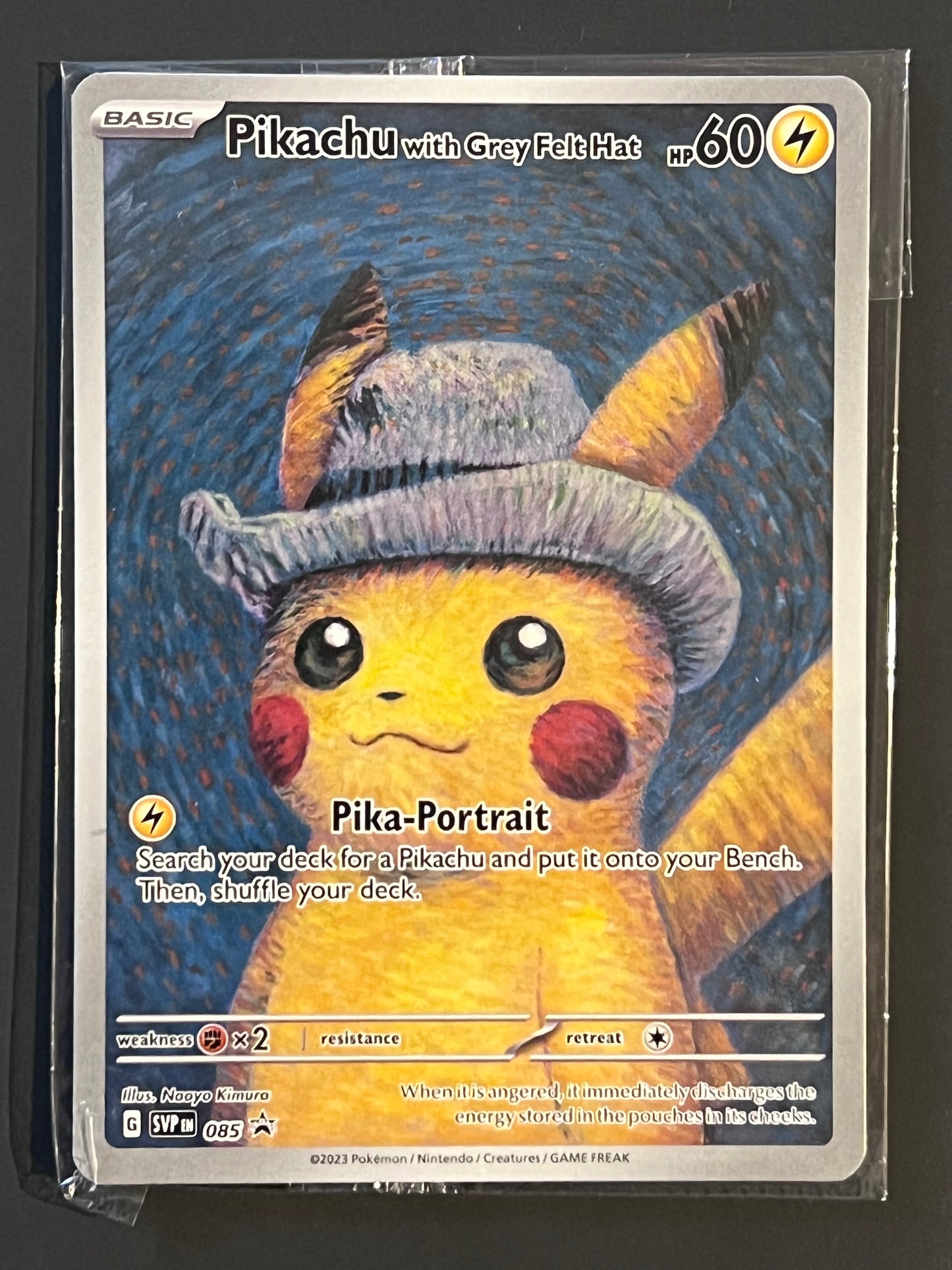 SVP085 Pikachu with Grey Felt Hat (SEALED) - Promo Black Star