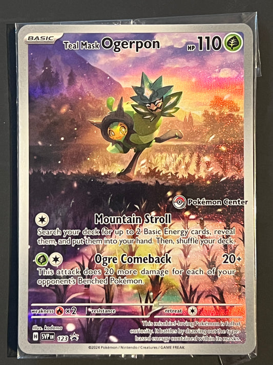 SVP123 Teal Mask Ogerpon (SEALED) - PC Stamped Black Star Promo