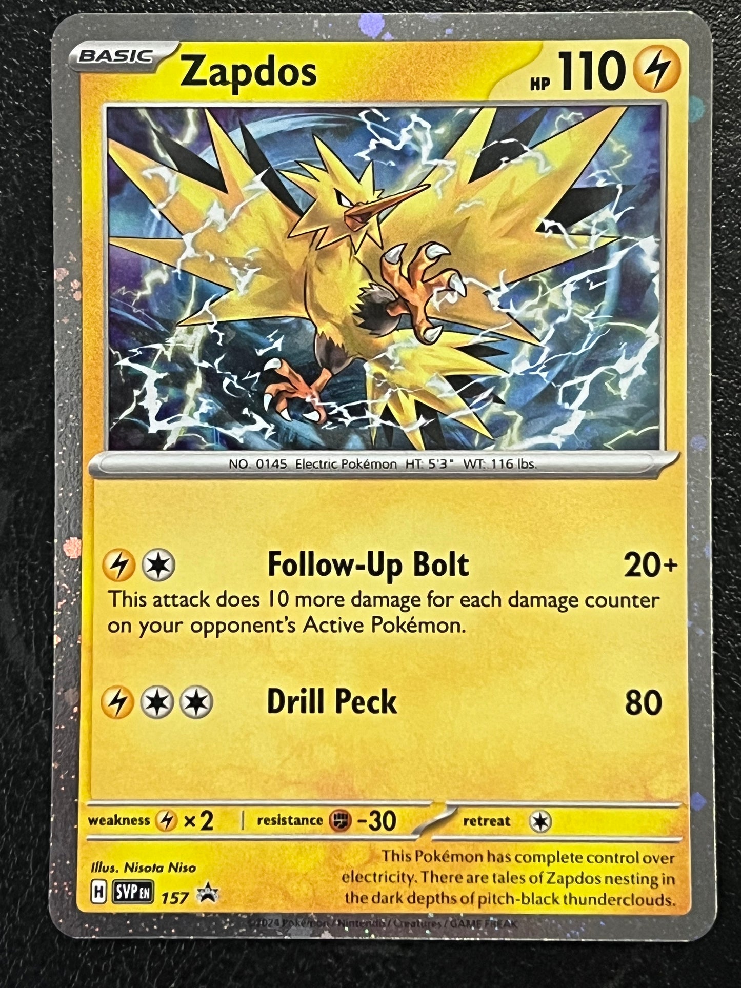 SVP157 Zapdos - Black Star Promo