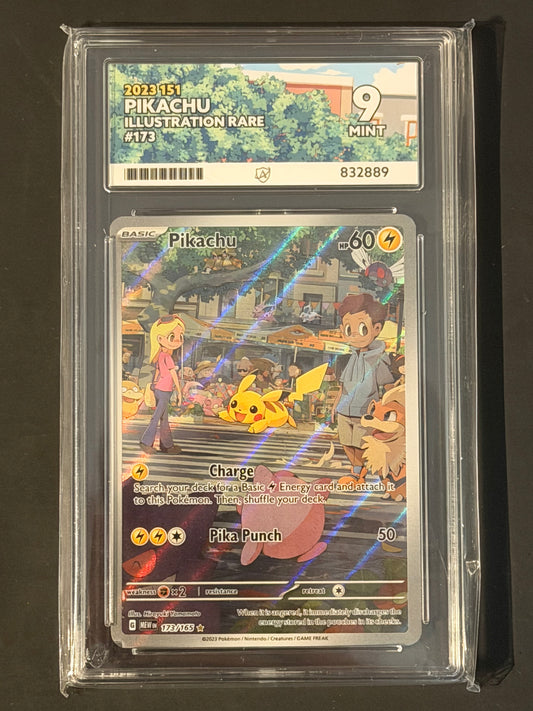 ACE Pikachu - 173/165 151 Illustration Rare MINT Grade 9