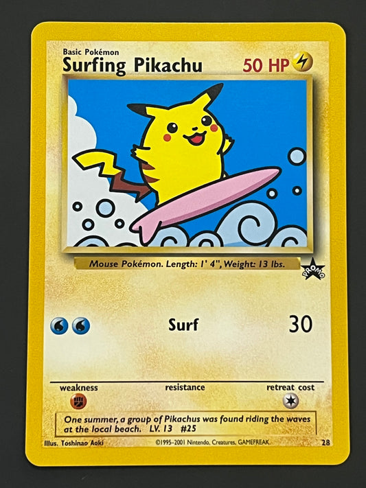 28 Surfing Pikachu - WoTC Black Star Promo