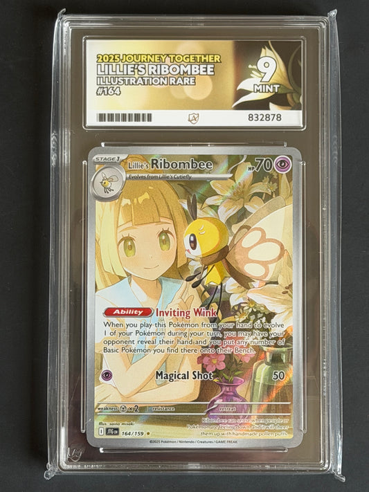ACE Lillie’s Ribombee - 164/159 Journey Together Illustration Rare MINT Grade 9
