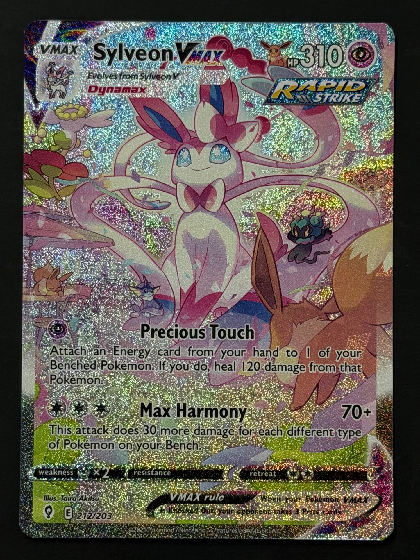 212/203 Sylveon VMax - Evolving Skies Alternate Full Art