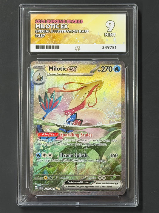 ACE Milotic Ex - 237/191 Surging Sparks Special Illustration Rare MINT Grade 9