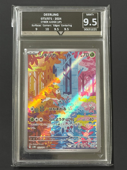 GetGraded Deerling - 073/071 Cyber Judge AR MINT+ Grade 9.5