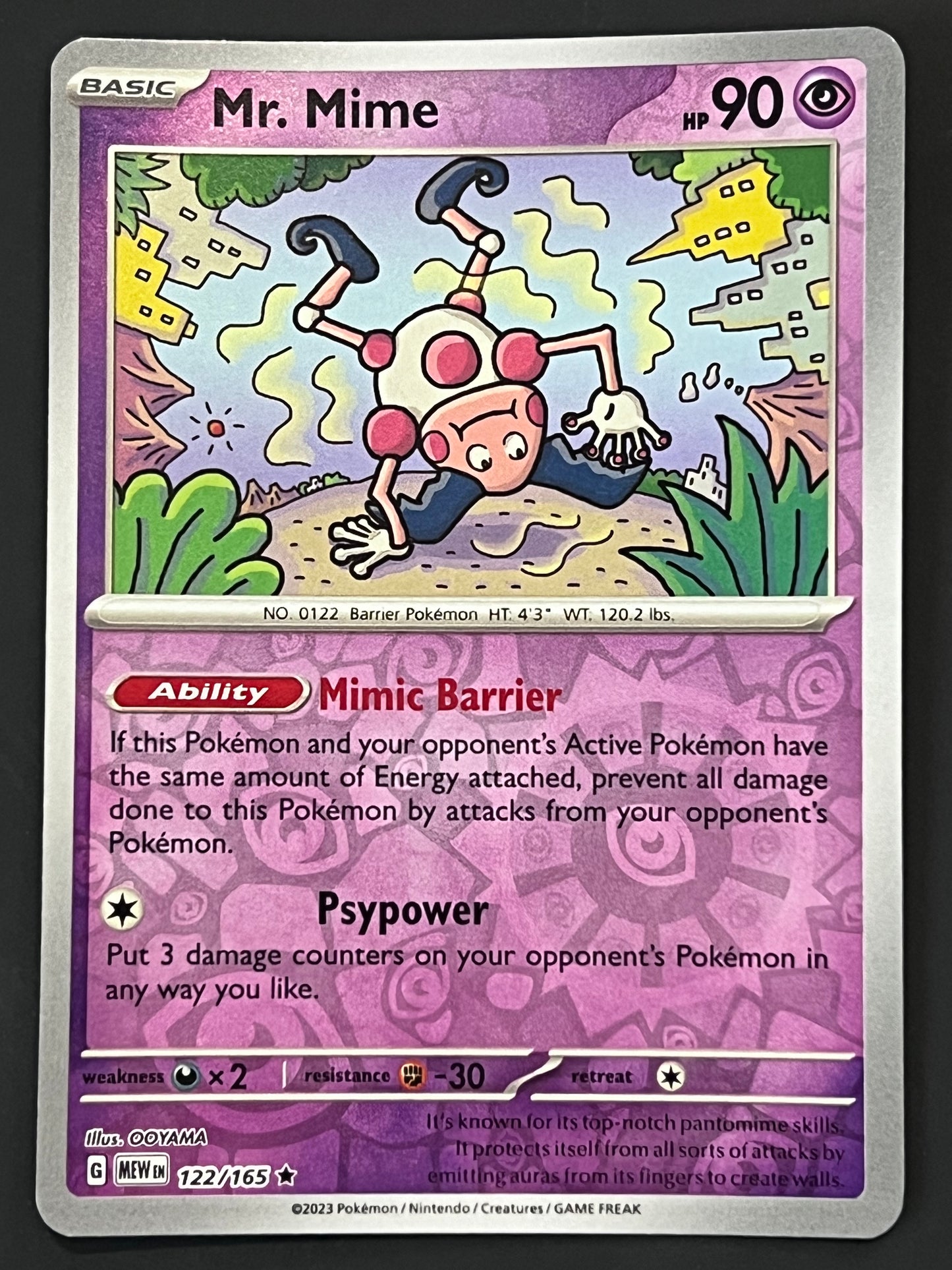 122/165 Mr. Mime - Pokémon 151 Rare Reverse