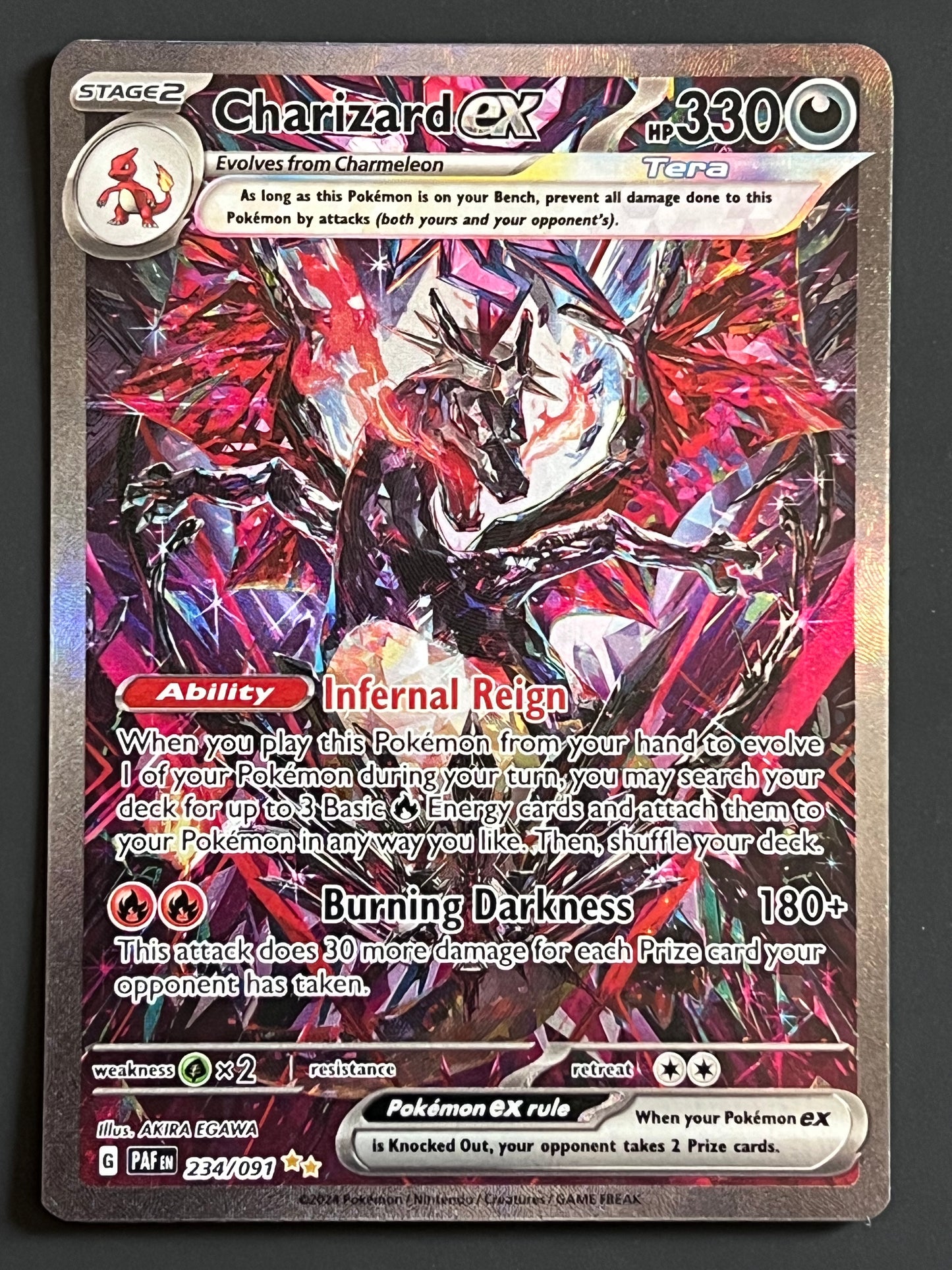 234/091 Charizard Ex - Pokémon Paldean Fates Special Illustration Rare
