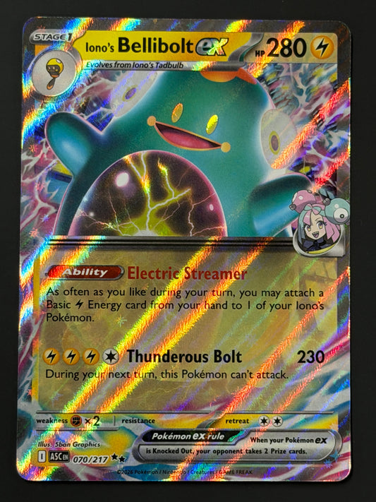070/217 Iono’s Bellibolt ex - Pokémon Ascended Heroes Double Rare