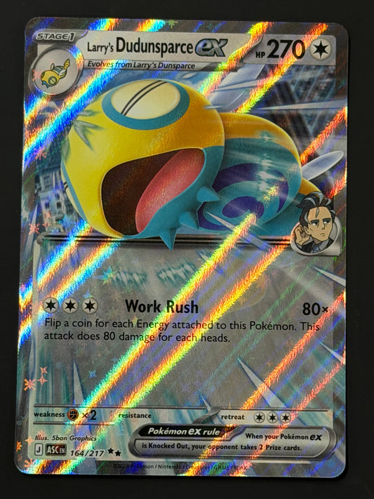 164/217 Larry’s Dudunsparce ex - Pokémon Ascended Heroes Double Rare