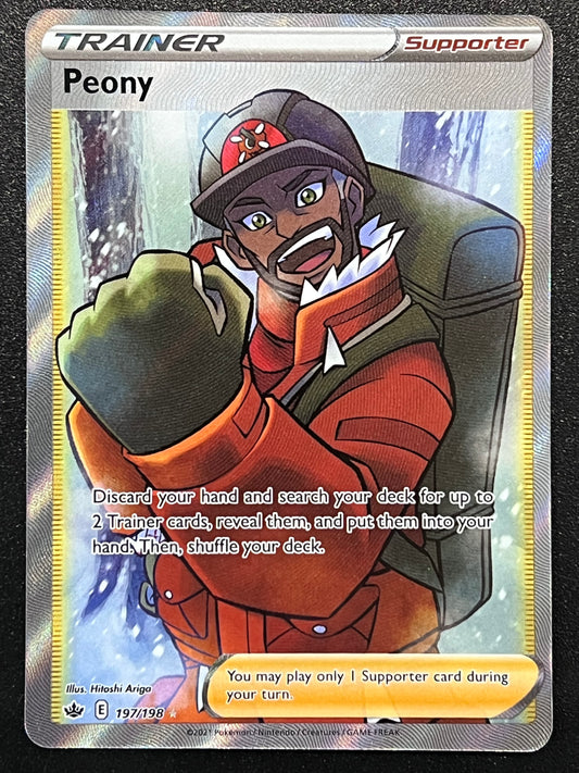 197/198 Peony - Pokémon Chilling Reign Full Art