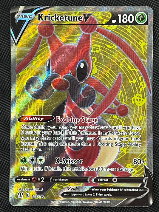 142/163 Kricketune V - Pokémon Battle Styles Full Art