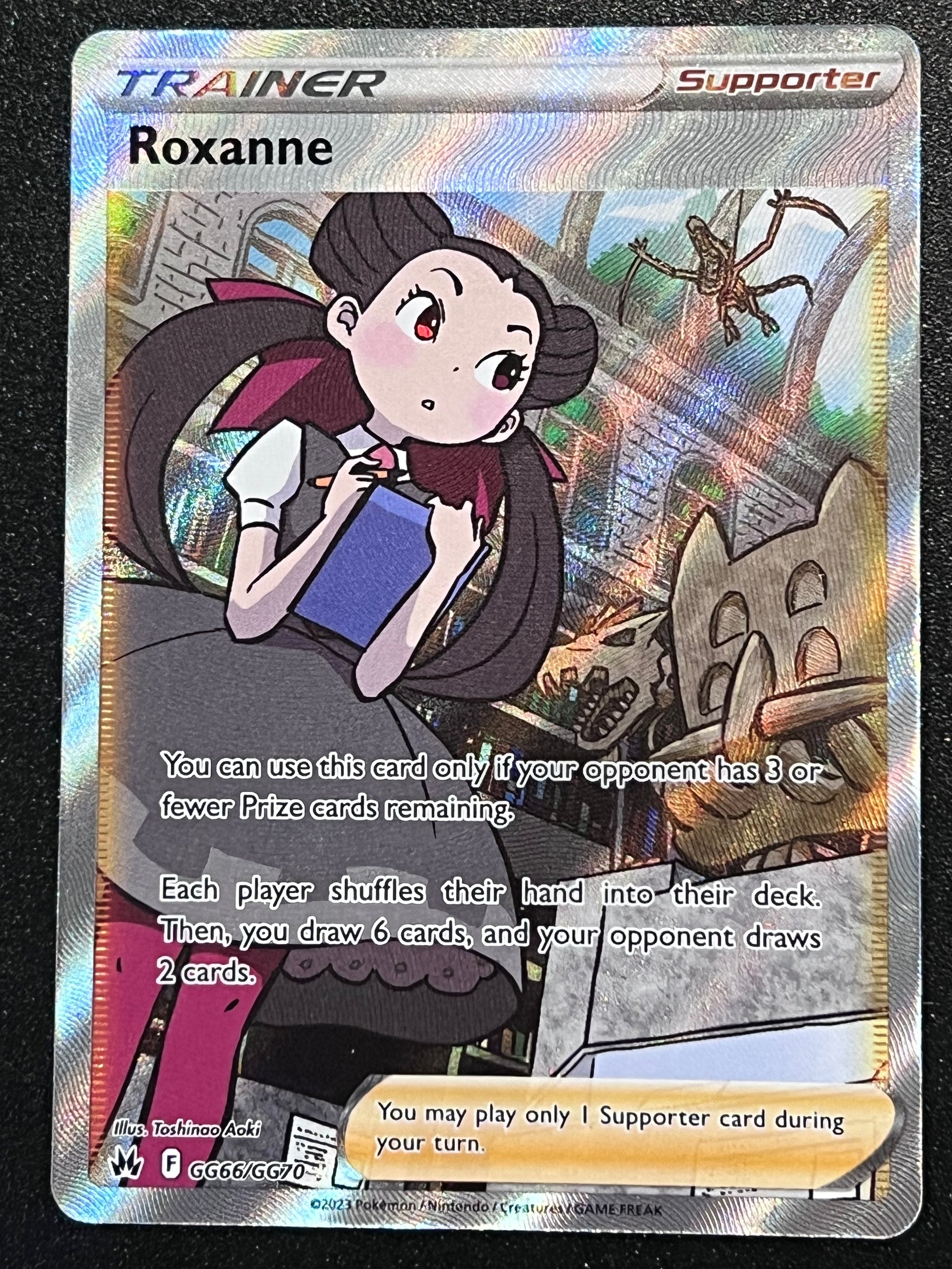 roxanne pokemon card full art GG66/GG70 Roxanne