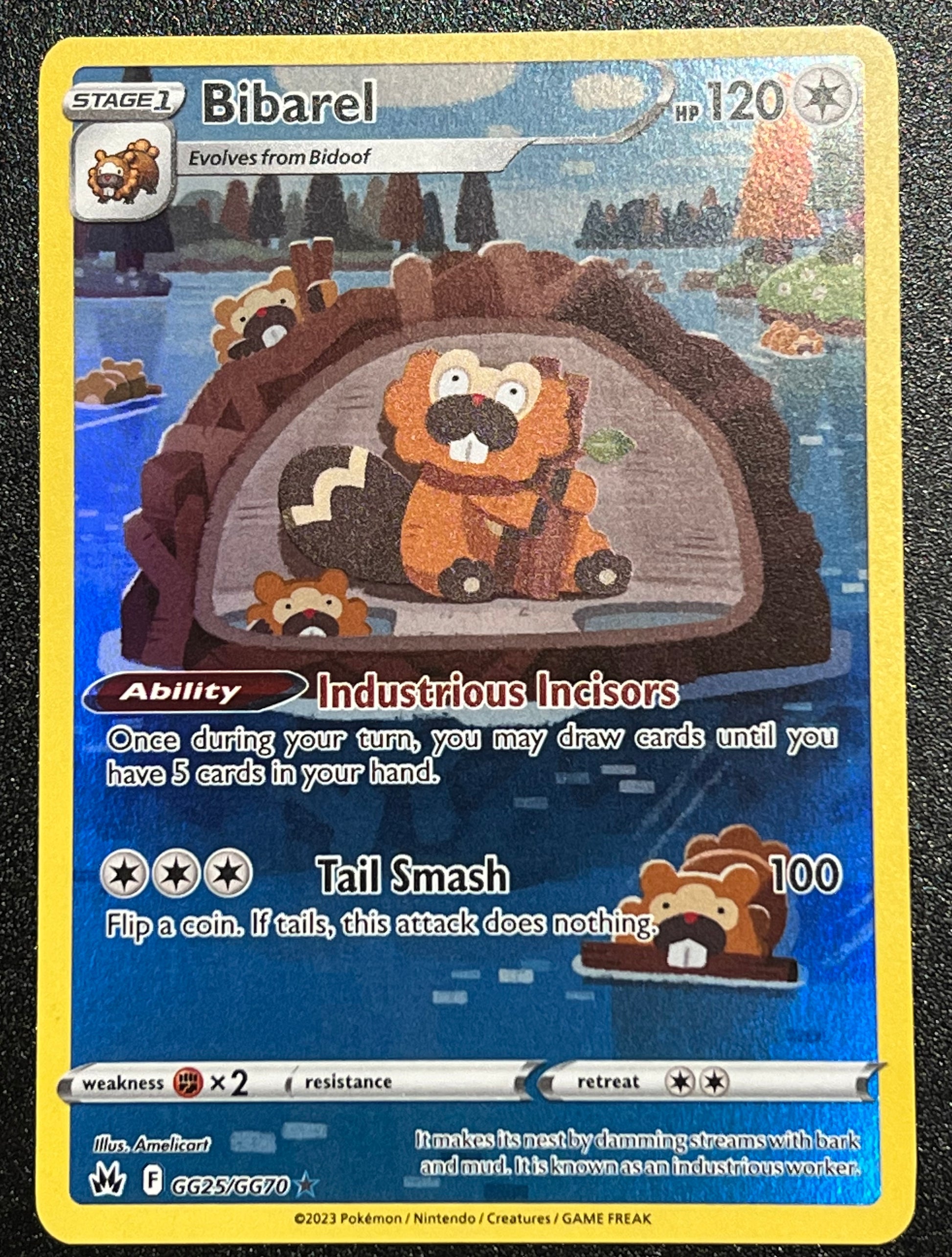 GG25/GG70 Bibarel - Pokmon Crown Zenith Holo Rare Jarvvos GG25/GG70 Bibarel - Pokmon Crown Zenith Holo Rare Jarvvos