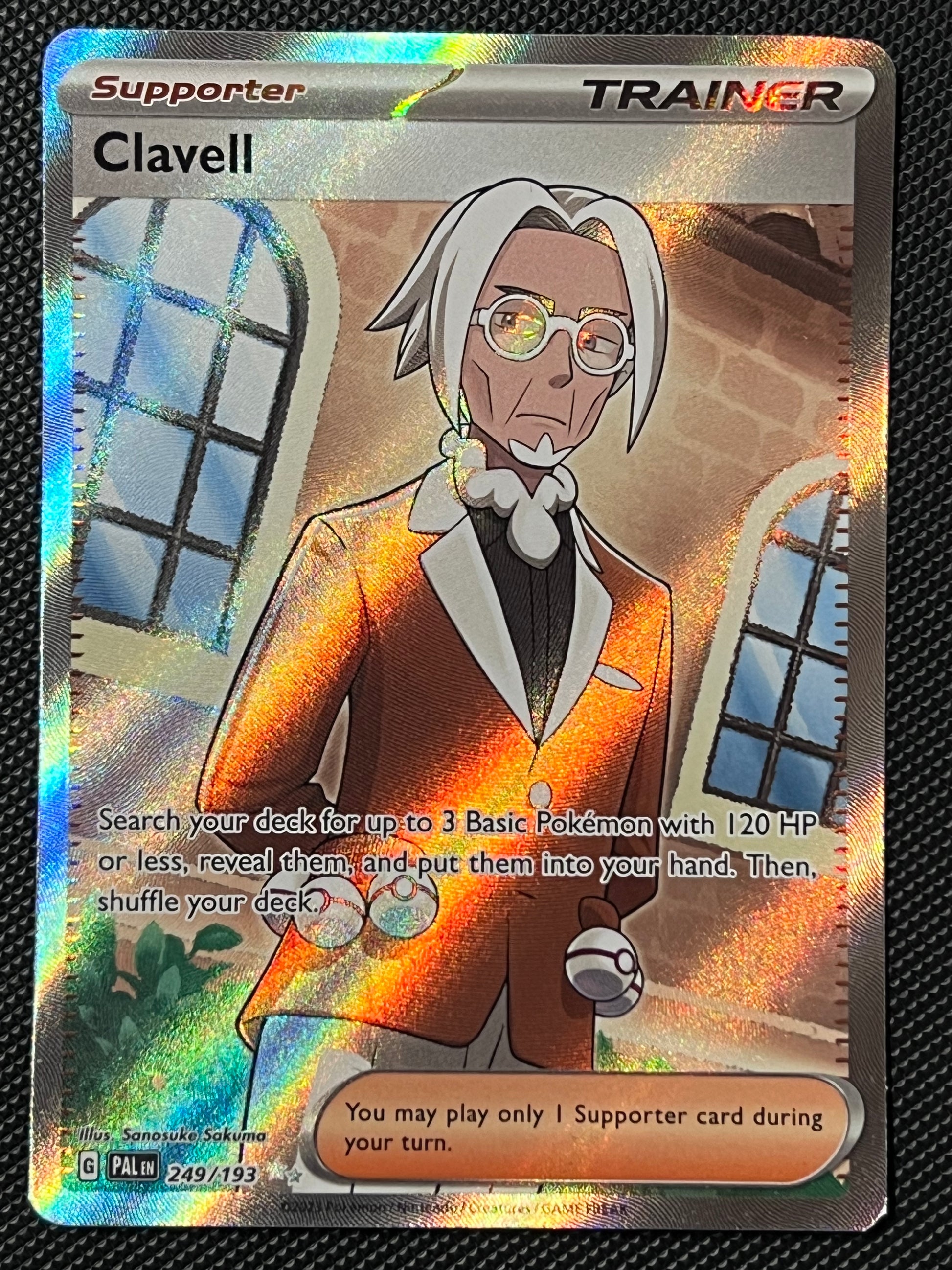 clavell pokemon card 249/193 Clavell