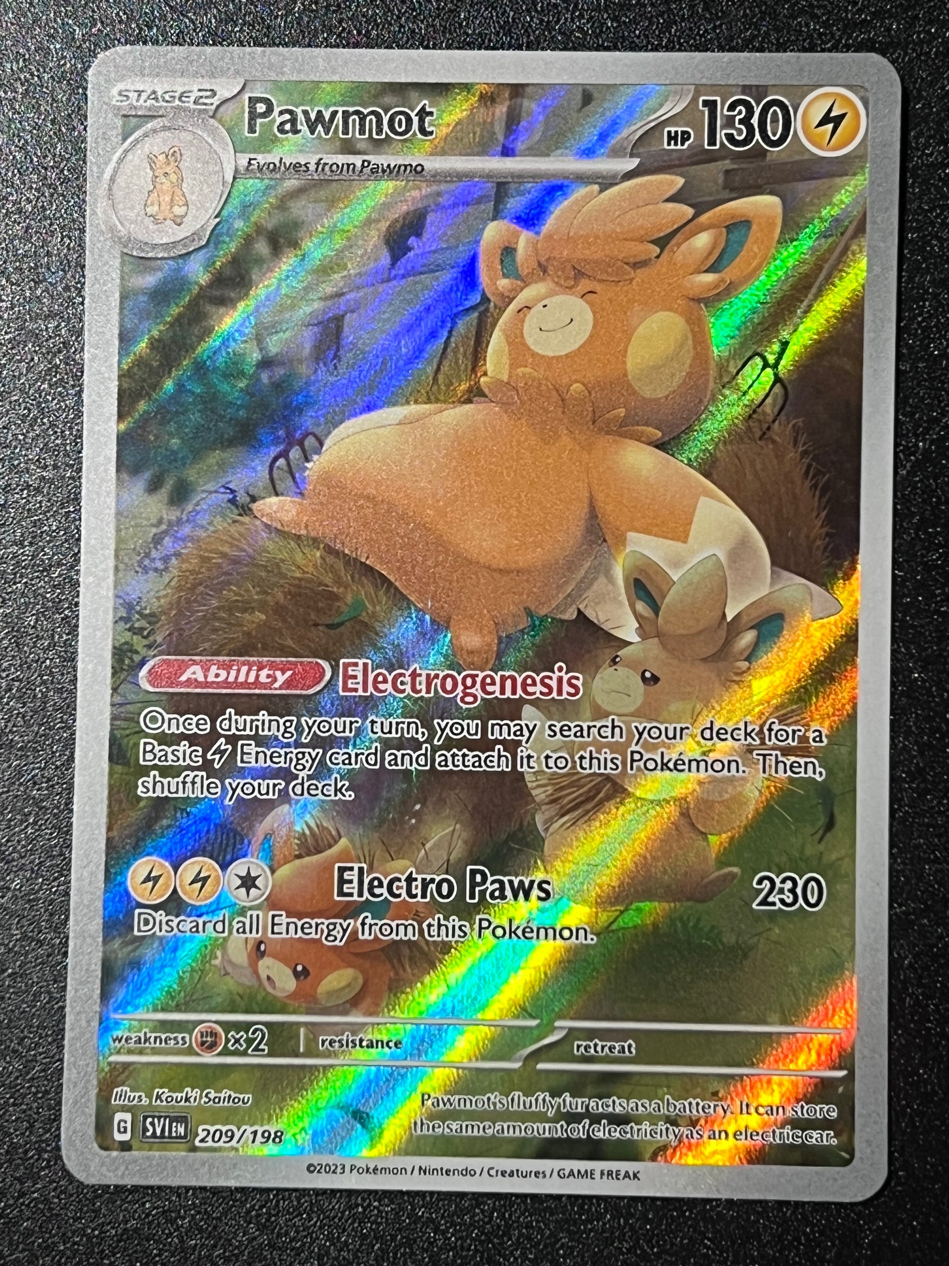 209/198 Pawmot - Pokmon Scarlet/Violet Base Illustration Rare Jarvvos 209/198 Pawmot - Pokmon Scarlet/Violet Base Illustration Rare Jarvvos