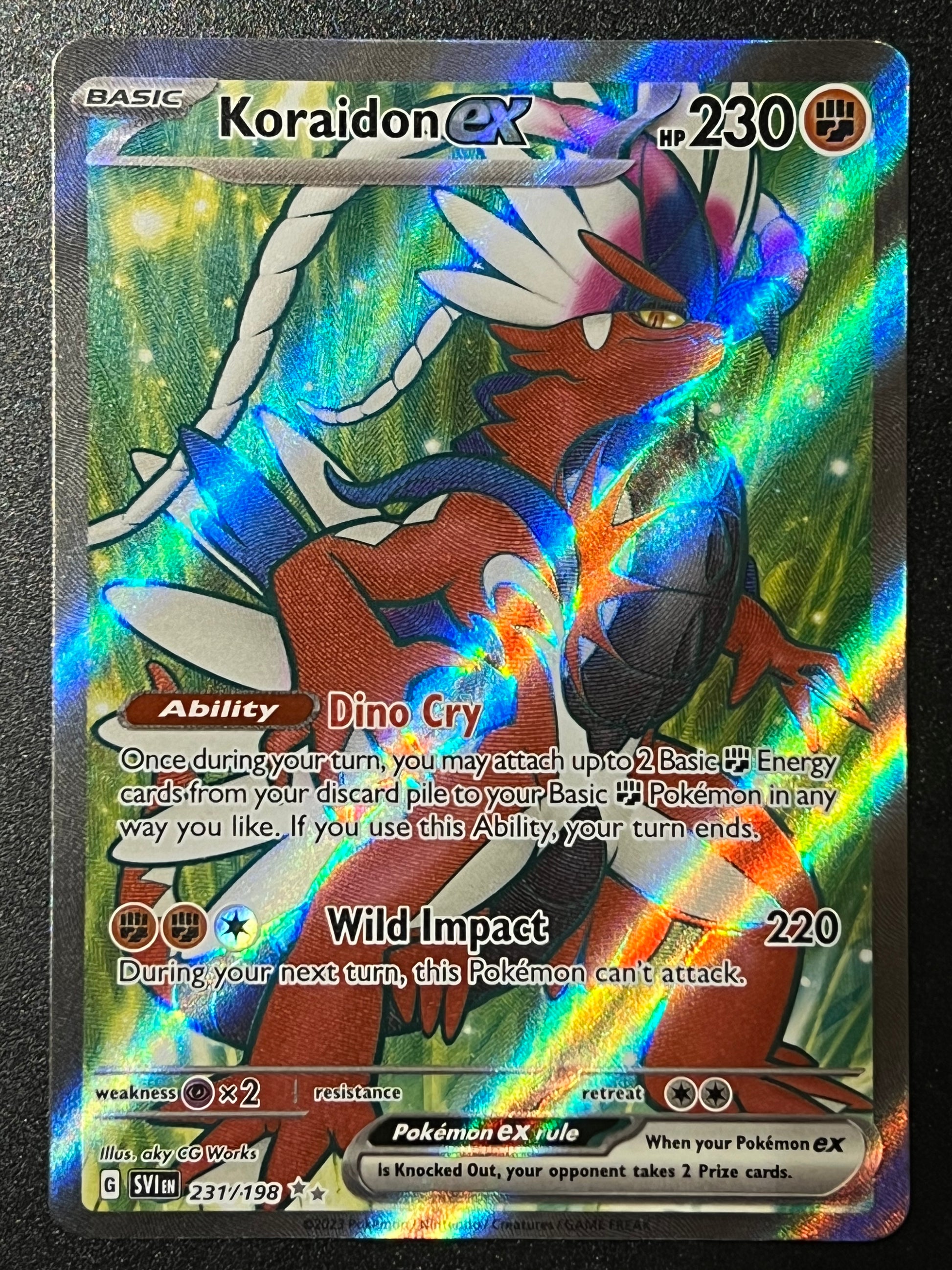 Pokemon - Koraidon ex 231/198 - Scarlet & Violet - Ultra Rare - Holo Full  Art