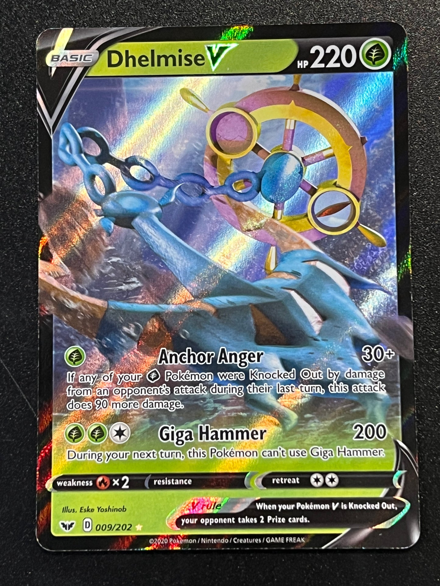 009/202 Dhelmise V - Sword/Shield Base Ultra Rare