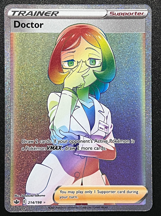 214/198 Doctor - Pokémon Chilling Reign Rainbow Secret Rare