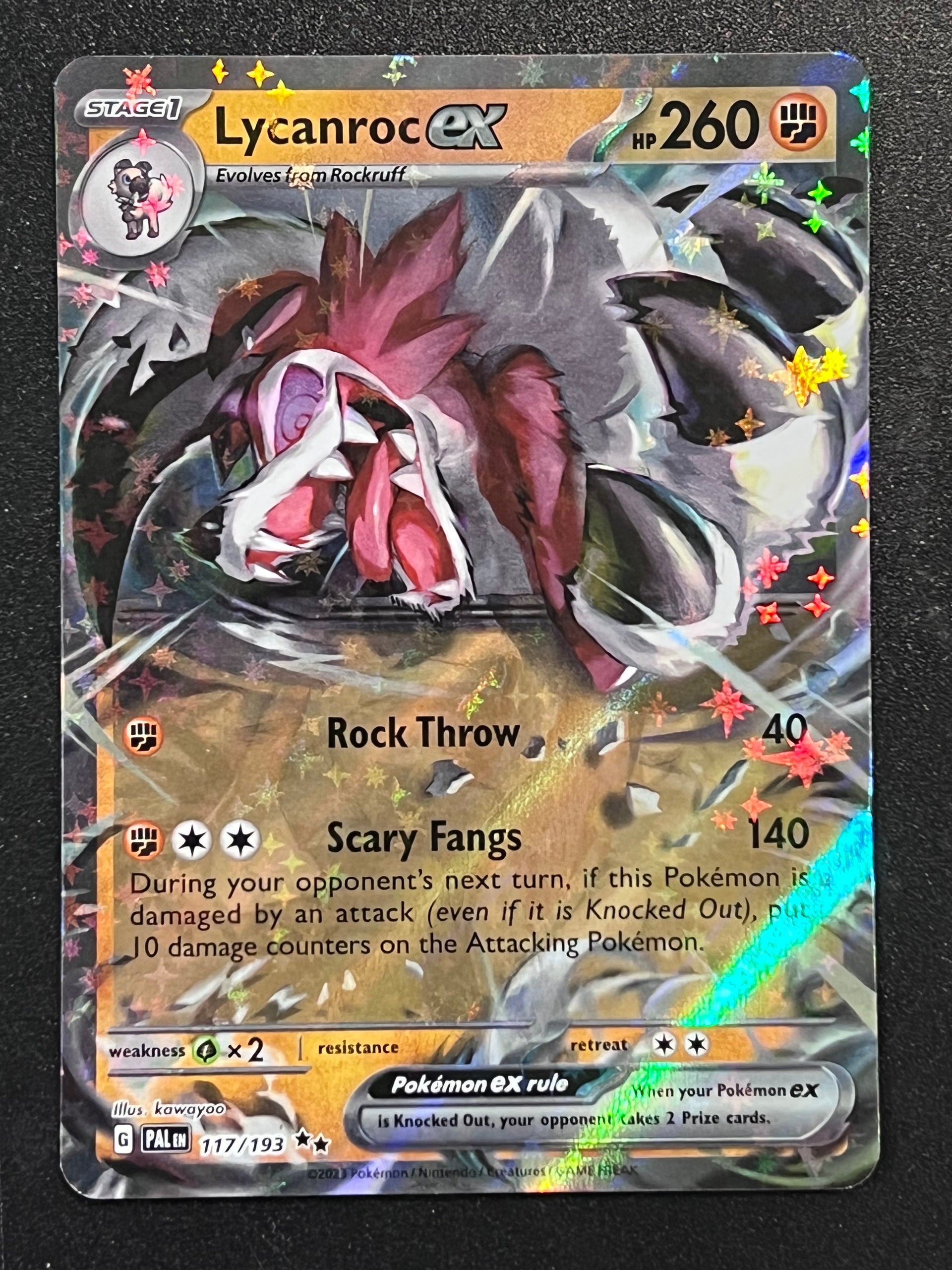 lycanroc ex pokemon card price 117/193 Lycanroc Ex