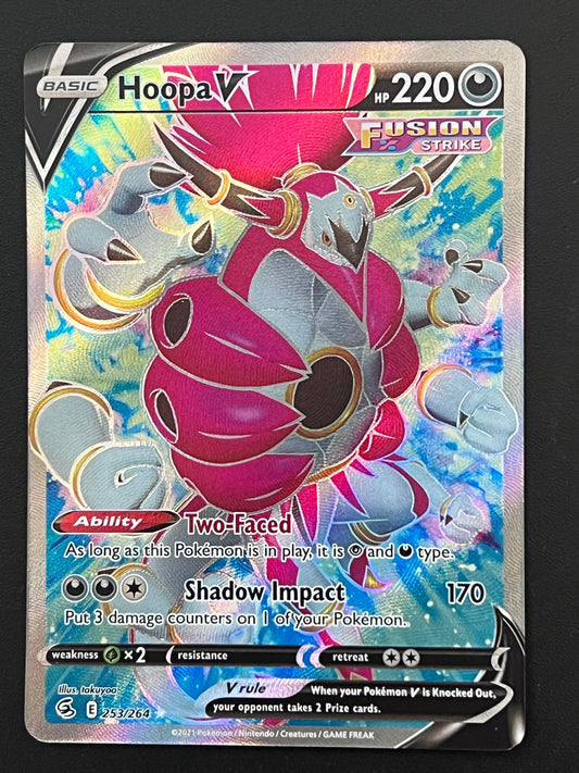 Hoopa V - 253/264 Fusion Strike Full Art Rare Holo V