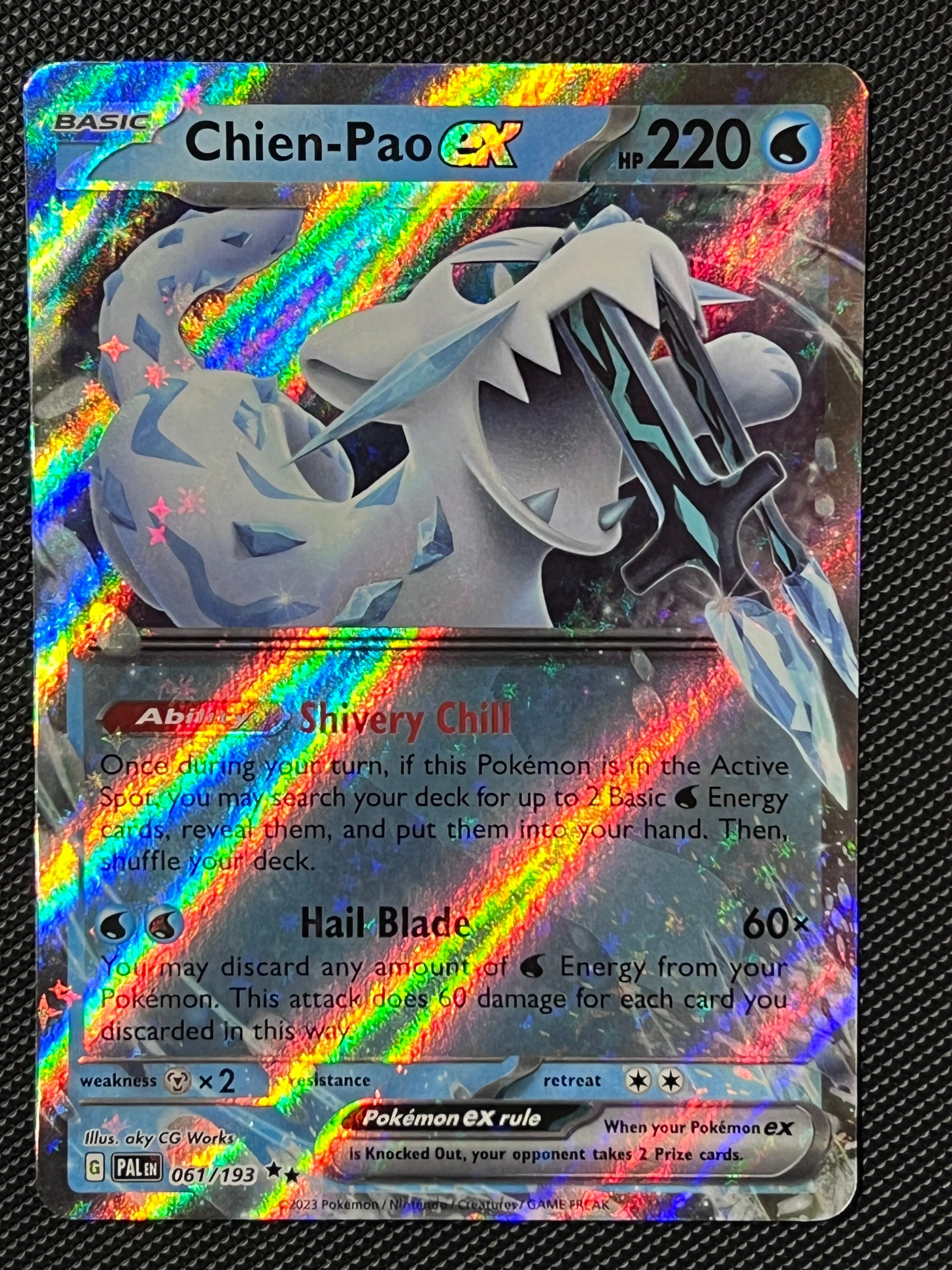 chien pao pokemon cards 061/193 Chien-Pao Ex