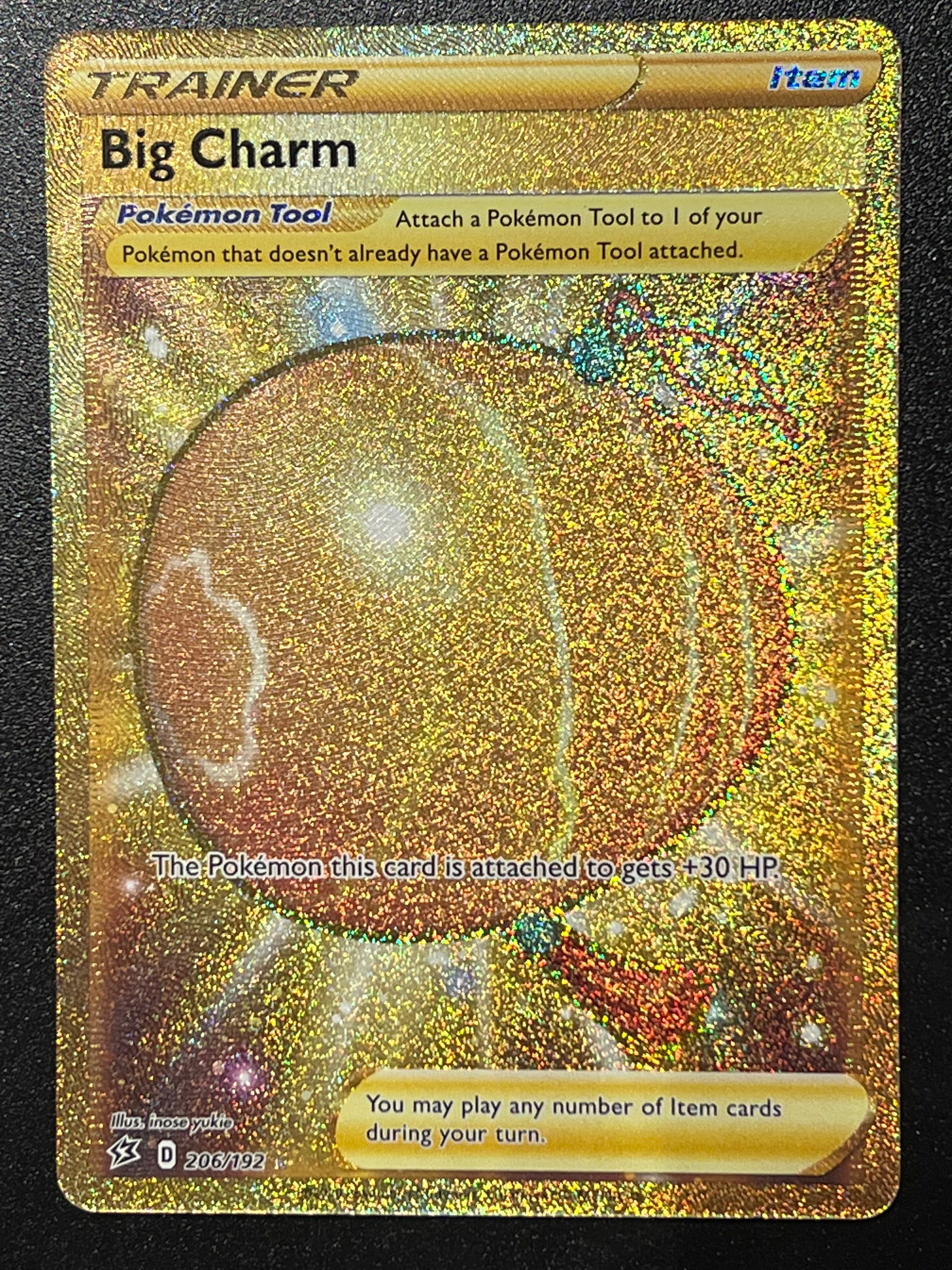 206/192 Big Charm - Pokmon Rebel Clash Gold Secret Rare Jarvvos 206/192 Big Charm - Pokmon Rebel Clash Gold Secret Rare Jarvvos