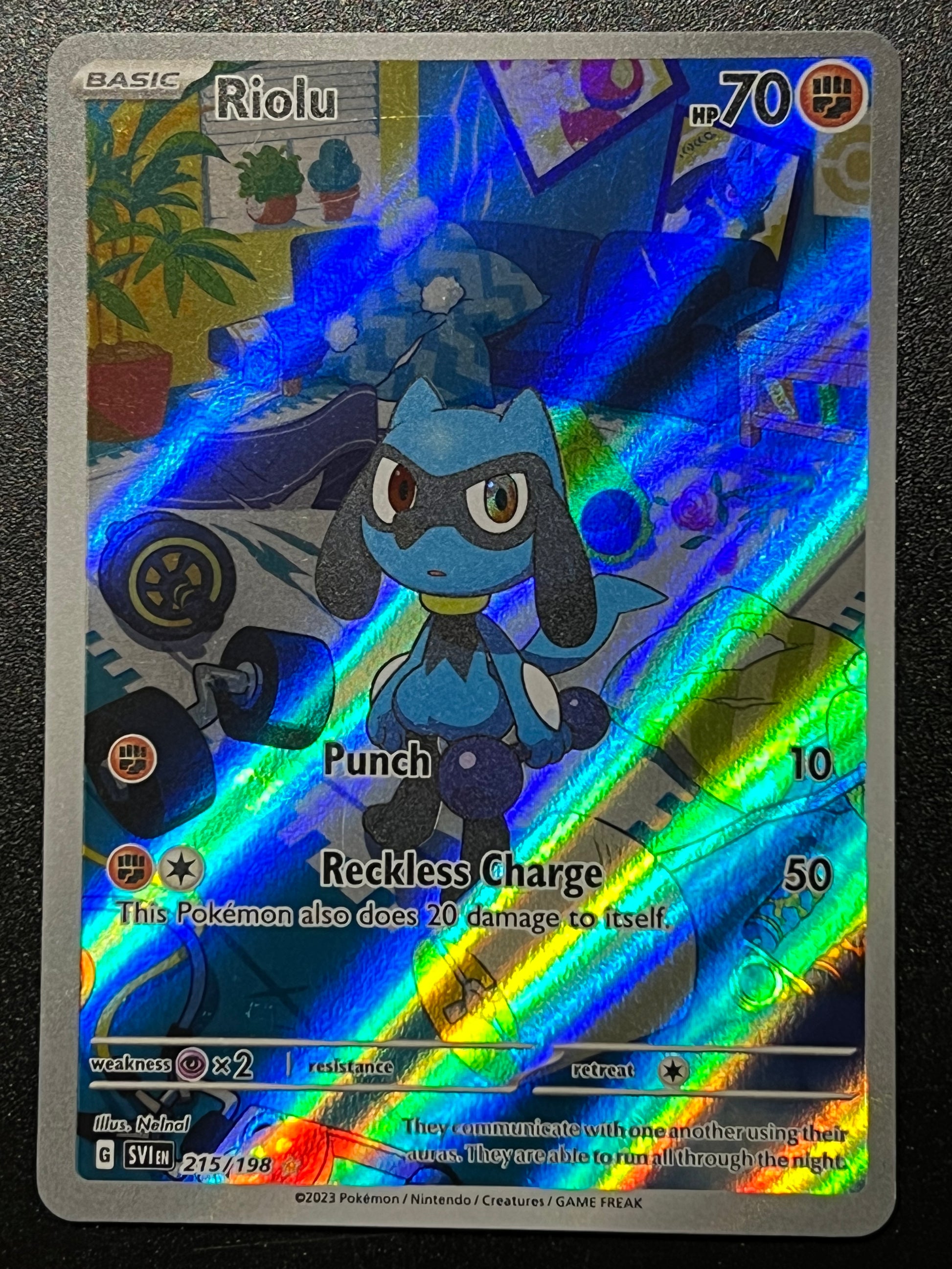 How Rare Is Riolu 215/198 Riolu - Pokémon Scarlet/Violet Base Illustration Rare – Jarvvos