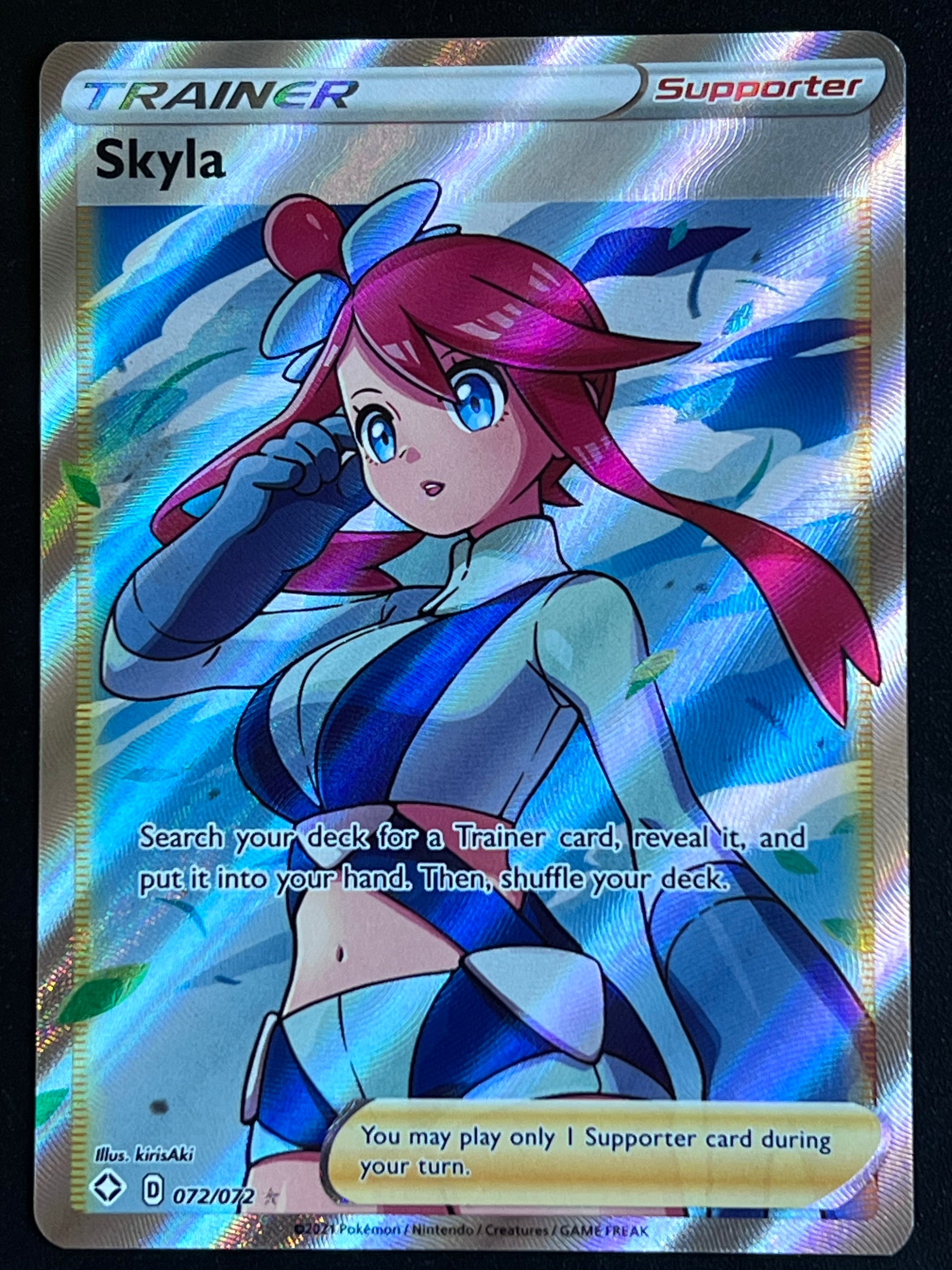 Skyla - 072/072 Shining Fates Ultra Rare Holo Trainer Jarvvos Skyla - 072/072 Shining Fates Ultra Rare Holo Trainer Jarvvos