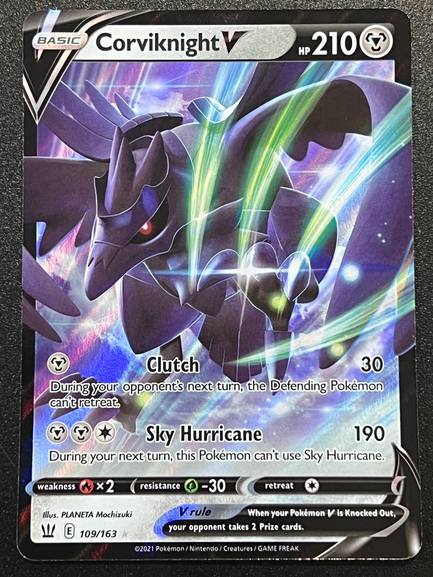 109/163 Corviknight V - Pokémon Battle Styles Ultra Rare